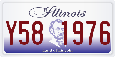 IL license plate Y581976