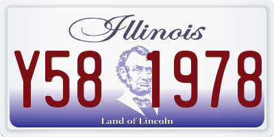 IL license plate Y581978