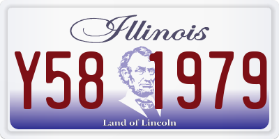 IL license plate Y581979