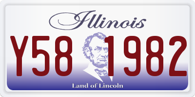 IL license plate Y581982