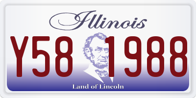 IL license plate Y581988