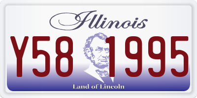 IL license plate Y581995
