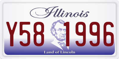 IL license plate Y581996