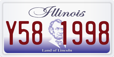 IL license plate Y581998