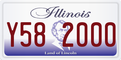 IL license plate Y582000