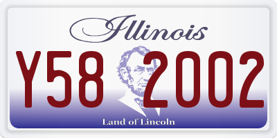 IL license plate Y582002