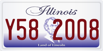 IL license plate Y582008