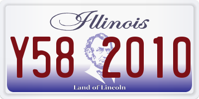 IL license plate Y582010