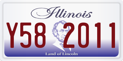 IL license plate Y582011