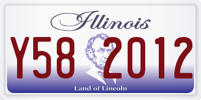 IL license plate Y582012