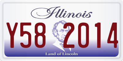IL license plate Y582014