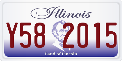 IL license plate Y582015