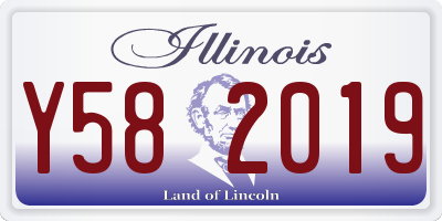 IL license plate Y582019