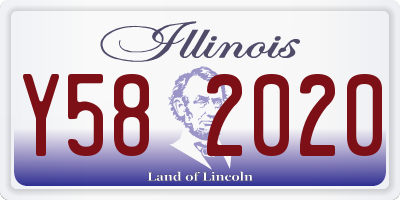 IL license plate Y582020