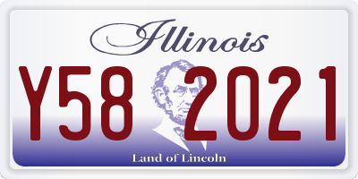 IL license plate Y582021
