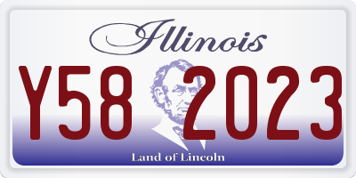 IL license plate Y582023