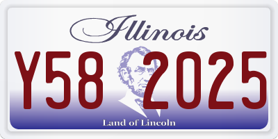 IL license plate Y582025