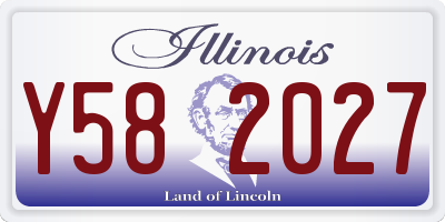 IL license plate Y582027