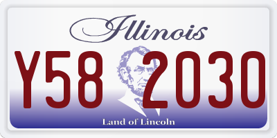 IL license plate Y582030