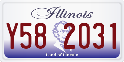 IL license plate Y582031