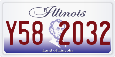 IL license plate Y582032