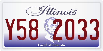 IL license plate Y582033