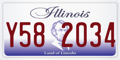 IL license plate Y582034