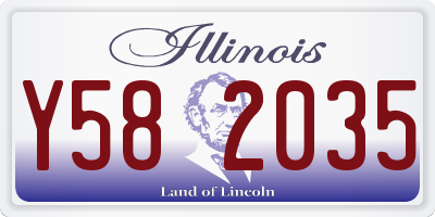 IL license plate Y582035