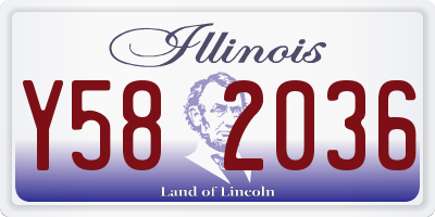 IL license plate Y582036