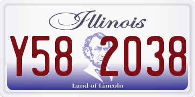 IL license plate Y582038