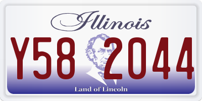 IL license plate Y582044