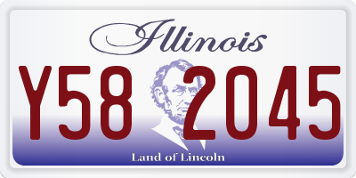 IL license plate Y582045