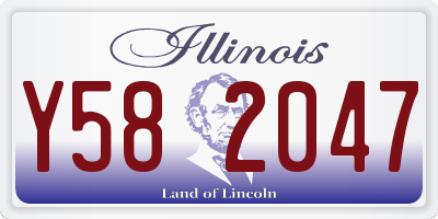 IL license plate Y582047