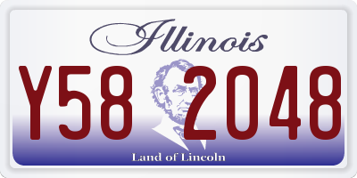 IL license plate Y582048