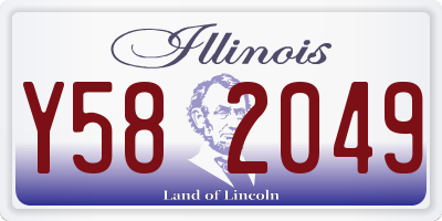 IL license plate Y582049