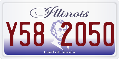 IL license plate Y582050
