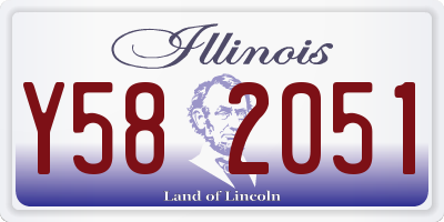IL license plate Y582051