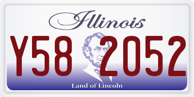 IL license plate Y582052