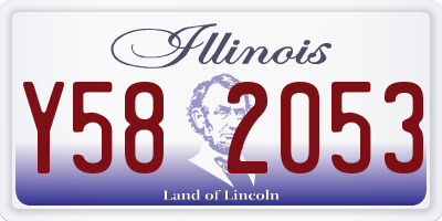 IL license plate Y582053