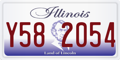 IL license plate Y582054