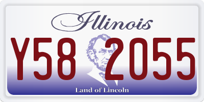IL license plate Y582055
