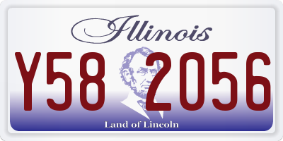IL license plate Y582056