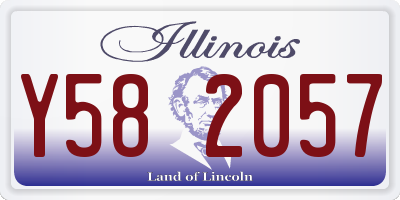 IL license plate Y582057
