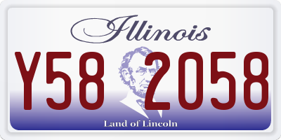 IL license plate Y582058
