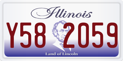 IL license plate Y582059