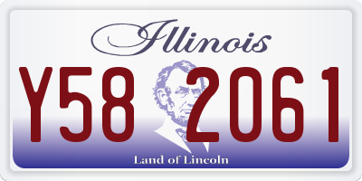 IL license plate Y582061