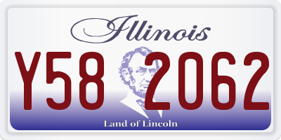 IL license plate Y582062