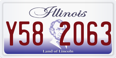IL license plate Y582063