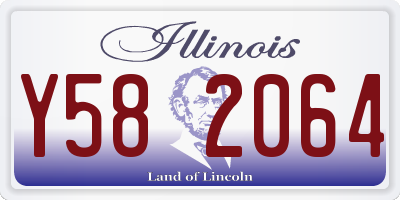 IL license plate Y582064