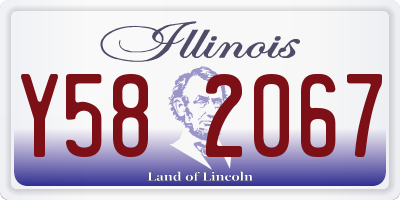 IL license plate Y582067